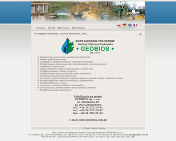 Biuro Badawczo-Projektowe Geologii i Ochrony Środowiska GEOBIOS_