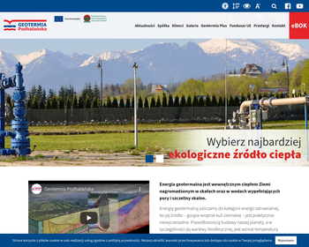 Przedsiębiorstwo Energetyki Cieplnej GEOTERMIA PODHALAŃSKA SA_