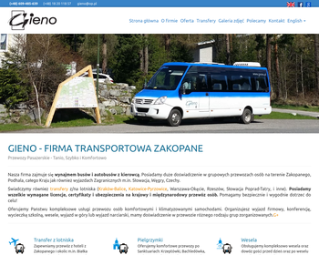 Gieno  Przewóz osób busem i minibusem_ usługi autokarowe  Pawlikowski E