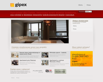 Gipex  Wykończenia wnętrz oraz tynki dekoracyjne  Izydorek M_