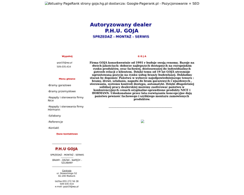 PHU  Goja  Bramy garażowe_ drzwi automatyczne