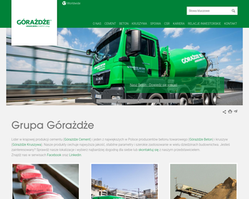 GÓRAśDśE CEMENT SA_