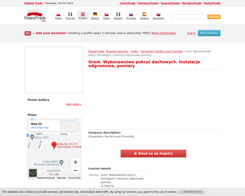 Grom  Wykonawstwo pokryć dachowych  Instalacje odgromowe_ pomiary