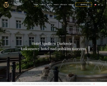 Hotel Apollo położony na plaży _