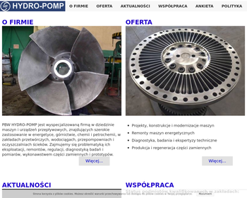 Hydro-Pomp Sp  z o o  Przedsiębiorstwo badawczo-wdrożeniowe_