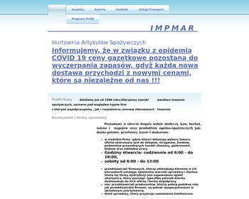 Hurtownia Artykułów Spożywczych IMPMAR_