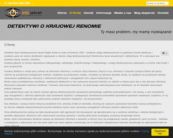 Infosekret Biuro Detektywistyczne - +48 604 309 099_