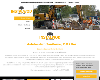 Instalwod  Instalatorstwo sanitarne_ c o  i gaz  Zdzisław Szafert i Michał Sobiecki
