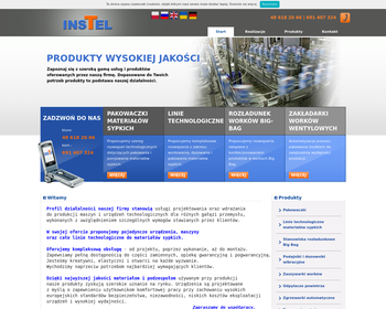 Instel  Pakowaczki materiałów sypkich_ elektroniczne wagi dozujące  Ogorzałek G