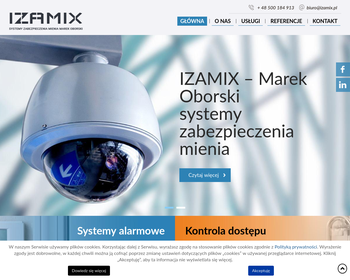 Izamix  Systemy alarmowe  Usługi BHP  Parking strzeżony  M  Oborski_
