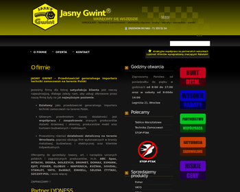 Przedsiębiorstwo Produkcyjno-Handlowo-Usługowe JASNY GWINT S c_
