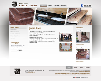 Jontza-Granit  Kamieniarstwo_ Usługi budowlane  Adrian Jontza