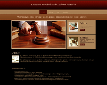 Kancelaria adwokacka  Adwokat Elżbieta Kozierska_