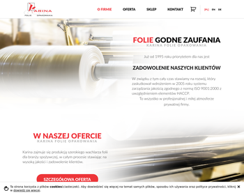 Firma Opakowań z Tworzyw Sztucznych KARINA_