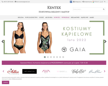 Kentex  Centrum hurtu pończosznictwa i bielizny_