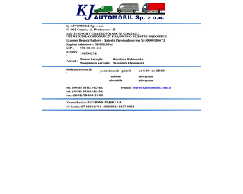 KJ AUTOMOBIL Sp  z o o_