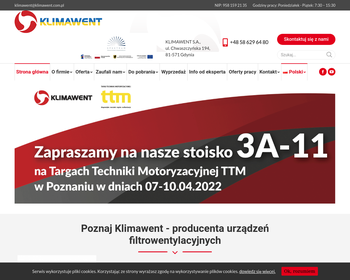 Klimawent Centrum Techniki Wentylacyjnej-Zakład Pracy Chronionej_