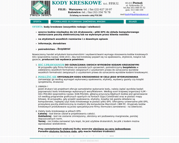 KODY KRESKOWE S c  Przedsiębiorstwo Produkcyjno-Handlowo-_
