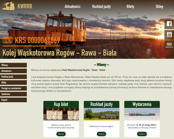 Kolej Wąskotorowa Rogów-Rawa-Biała_