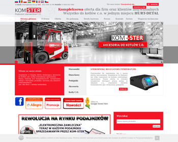 KOM-STER Wiodący Producent Mikroprocesorowych Regulatorów Temperatury do kotłów c o_