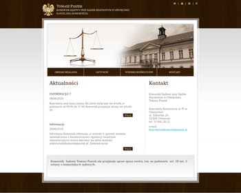 Komornik Sądowy przy Sądzie Rejonowym w Oświęcimiu Tomasz Paszek_