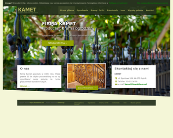 Kamet  Producent bram i ogrodzeń kutych_