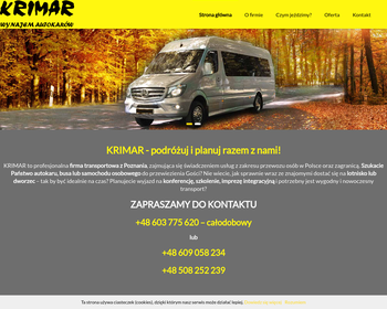 Biuro podróży Krimar  Transport osobowy  Wycieczki_ noclegi