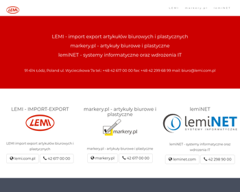LEMI Import i Dystrybucja Artykułów Biurowych i dla Artystów Plastyków_