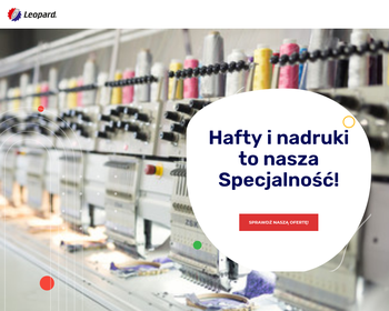 LEOPARD S C  IMPORTER CZAPEK_ HAFT KOMPUTEROWY