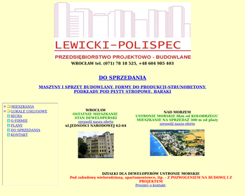 Przedsiębiorstwo Projektowo-Budowlane LEWICKI-POLISPEC_