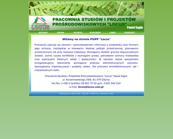 Pracownia Studiów i Projektów Prośrodowiskowych LOCUS Paweł Sągin_