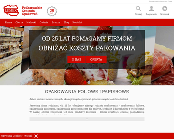 LUMEX Podkarpackie Centrum Opakowań - produkcja i dystrybucja opakowań_