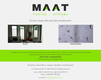 MAAT - producent rolet_ rolety materiałowe