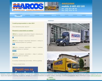 Marcos przeprowadzki firm i mieszkań Warszawa i cała Europa_