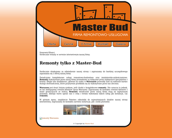 Firma Remontowo-Usługowa Master-Bud_