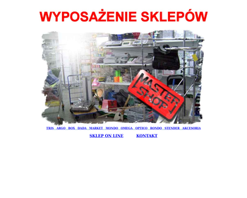 Kompleksowe Wyposażenie Sklepów MASTER SHOP S J_