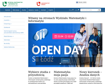 Uniwersytet Łódzki Wydział Matematyki_