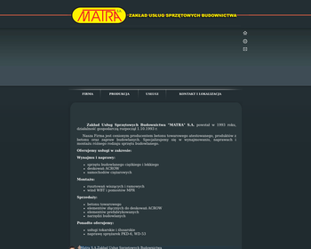Matra S A  Zakład Usług Sprzętowych Budownictwa_