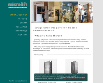 MICROLIFT Dźwigi Osobowe i Towarowe_