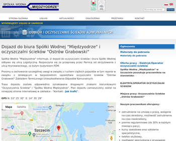 Spółka Wodna Międzyodrze - mechaniczno-biologiczna oczyszczalnia ścieków komunalnych i zanieczyszczeń ze statków_ utylizacja płynnych odpadów ropopochodnych jak olej slopowy
