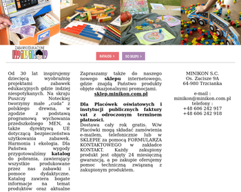 Minikon S C  projektowanie i produkcja zabawek edukacyjnych z drewna i środków dydaktycznych  Drewniane zabawki edukacyjne_ pomoce dydaktyczne