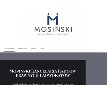MOSIŃSKI Kancelaria Radców Prawnych S c_