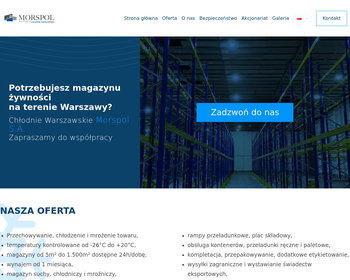 Chłodnie Warszawskie MORSPOL SA_
