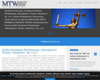 Spółka Doradztwa Podatkowego MANUGIEWICZ_ TRZASKA I WSPÓLNICY Sp  z o o