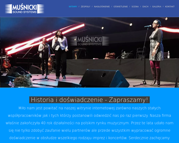 Muśnicki Sound Systems - obsługa imprez estradowych: oświetlenie_ nagłośnienie koncertów