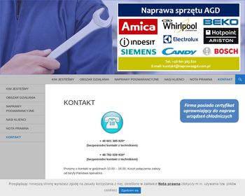 Naprawa sprzętu AGD  Kuchnie gazowe i gazowo-elektryczne  Chądzyński Tadeusz_