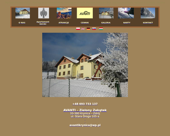 AVANTI - Krynica Zdrój noclegi i wypoczynek_