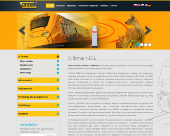 Neel Sp  z o o  Przedsiębiorstwo wdrożeniowo - produkcyjne  Automatyka kolejowa  Ogrzewanie rozjadów_