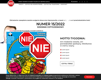 URMA SPÓŁKA Z O O  WYDAWCA TYGODNIKA  NIE _