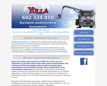 NIKOŁAJEW - Wynajem podnośników koszowych_